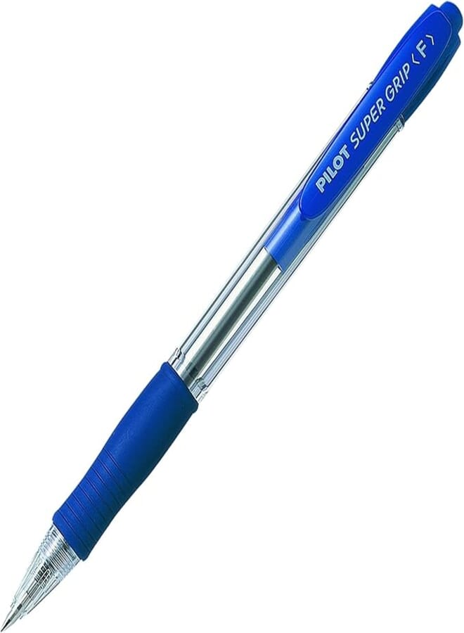 PILOT BALL POINT PEN,"SUPER GRIP",F,BLUE,L INK